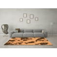thumbnail image 3 of Ahgly Company Indoor Rectangle Abstract Orange Modern Area Rugs, 2' x 4', 3 of 4