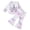White, variant on KYAIGUO 6M-4T Baby Newborn Girl Spring Sweatshirt Outfit 2PCS Toddler Ruffle Sleeve T-Shirt Flared Pants Fall Pullover Cartoon Bell Bottoms Set Casual T-Shirt Sunflower Tops Bell Bottoms Pants