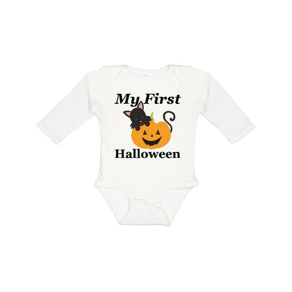 Inktastic My First Halloween Boys or Girls Long Sleeve Baby Bodysuit