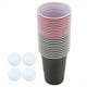 thumbnail image 4 of Juego de Beer Pong Juego para beber Beer Pong Vasos de Beer Pong 22 Vasos 4 Pelotas de Ping Pong Rojas y Negras, 4 of 14