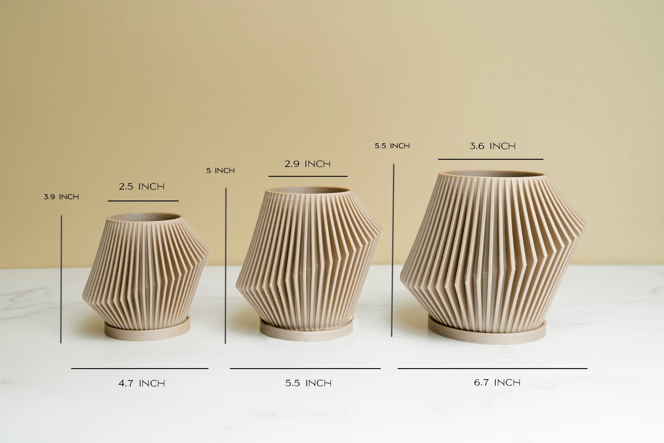 Woodland Pulse Scented Flower Pot, Feels Good to Hold, Beige DISC Plant Pot