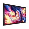 thumbnail image 2 of Designart 'The Girl Portrait With The Glowing Hair' Modern Framed Art Print, 2 of 4