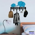 thumbnail image 2 of Handmadetneonsign Elephant Coat Rack Wall Hanger, Elephant Family Metal Wall Hooks, Elephant Keys Holder Home Decor 75070, 2 of 5