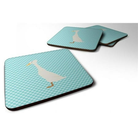 

Bali Duck Blue Check Foam Coaster Set of 4