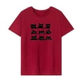 thumbnail image 2 of Camiseta para mujer Camiseta básica Activewear Elegante camiseta de cuello redondo para caminar de vacaciones M, 2 of 7