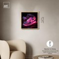 thumbnail image 5 of Pink Neon Nike Canvas Sneaker Art Print by Art Remedy, Gold Frame, 20" x 20", 5 of 7