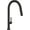 Matte Black, variant on Rohl R7581lm-2 Lux 1.8 GPM Single Hole Pull Down Kitchen Faucet - Nickel