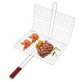 thumbnail image 1 of Meat Grilling Basket Barbecue Rack Grill Burger Fish Stand Cooking Roast Tool BBQ Net, 1 of 5
