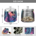 thumbnail image 2 of Yayeee Ashtray with Lid for Cigarette Smokeless Stainless Steel Home Ash Holder, Space Astronaut, 2 of 7