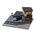 thumbnail image 2 of Modelo de escena de tienda de comestibles a escala 1/64, miniatura auténtica con luz, decoración del hogar con estacionamiento para diseño, escritorio, 2 of 8