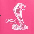 thumbnail image 2 of Wild Bobby, Ford Shelby Cobra Emblem Vintage White Logo, Cars and Trucks, Front and Back Unisex Crewneck Graphic Sweatshirt, Neon Pink, XX-Large, 2 of 4