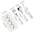thumbnail image 2 of Honeii Cute Whale Print Children's Knife, Fork And Spoon Set,Reusable Utensils Set with Case,Travel Cutlery Set,for Kids Adults Camping, 2 of 8