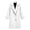White, variant on Kilaqueen Women's Knee-Length Notch Collar Coat with Single-Breasted Button Front, Long Sleeve Layering Outerwear for Fall and Winter