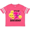 thumbnail image 3 of Inktastic Its My 3rd Birthday with Smiling Emoticons Girls Toddler T-Shirt, 3 of 5
