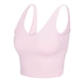 thumbnail image 4 of M&M SCRUBS Women’s Longline Wirefree Padded Medium Support Sports Bra (XX-Large, Pink), 4 of 5