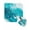 Blue Aqua White, variant on Cloth Napkins Summer Nautical Marine Shark Washable Soft Kitchen Dinner Napkin Set of 4,Watercolor Underwater Creature Reusable Cocktail Napkins for Wedding Holiday Party Event,20x20In