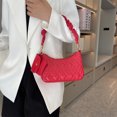 thumbnail image 4 of Bolso de hombro informal para mujer bolso de hombro pequeño de PU Simple bolso de hombro con asa, 4 of 9