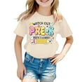 thumbnail image 4 of Hauts Tendance pour Filles T-Shirt à Manches Courtes Rentrée des Classes T-Shirt Décontracté Mignon Imprimé Dessin Animé Confortable Mode pour Tous les Jours, 4 of 4
