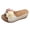 Beige, variant on Rokment Women's Floral Orthopedic Platform Wedge Dress Backless Sandals 2026 Beach Bohemian Comfortable Leather Flower Arch Support Chunky High Heels Walking Slip on Summer Shoes Beige Size 6.5