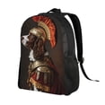 thumbnail image 2 of Xecao Medieval Knight Dog Print School Backpack with Laptop Compartment Small Travel Laptop Backpack for Women Men Waterproof College Backpack Simple School Bag, 2 of 8