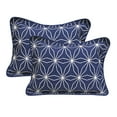 thumbnail image 2 of Home Soft Things 7 Piece Printed Microfiber Quilts Bedspread Set - Memphis - Dark Blue Cobalt - Queen (90" x 90"), 2 of 8