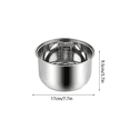 thumbnail image 3 of Stainless Steel Rice Cooker Inner Pot, Non-Stick Replacement Pot, Durable & Universal Fit for Multi-Cookers, Even Heating for Rice (1.6L), 3 of 8