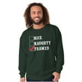 thumbnail image 5 of Xmas Naughty Nice Framed Checklist Sweatshirt for Men or Women Brisco Brands 5X, 5 of 6
