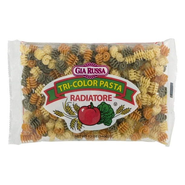 Gia Russa Radiatore TriColor Pasta, 12 oz