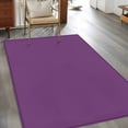thumbnail image 3 of Dark Purple Area Rugs 3x5 for Living Room, Farmhouse Solid Purple Color Modern Art Non Slip Washable Rug Runner, Low Pile Indoor Floor Carpet Mat Bathroom Rugs for Bedroom, Kids Room, 3 of 9