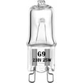thumbnail image 1 of Juego de 4 bombillas halógenas G9 para horno, 25 W, 230 V, 300 °C, bombilla LED G9, 1 of 4