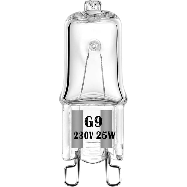 Juego de 4 bombillas halógenas G9 para horno, 25 W, 230 V, 300 °C, bombilla LED G9