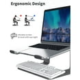 thumbnail image 3 of GFDYREE Soundance Aluminum Laptop Stand for Desk Compatible with Mac MacBook Pro Air Apple Notebook, Portable Holder Ergonomic Elevator Metal Riser for 10 to 15.6 inch PC Desktop Computer, L, 3 of 7