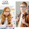 thumbnail image 5 of Aqwano Marco De Gafas Ópticas Para Niños Tr90 Flexible Gafas Seguras De Una Sola Pieza Niñas Niños Cuadrados, 5 of 5
