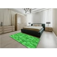 thumbnail image 5 of Ahgly Company Machine Washable Indoor Square Transitional Lime Green Area Rugs, 3' Square, 5 of 7