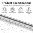 thumbnail image 5 of (M16 x 2mm x 400mm) Fully Threaded Rod - 304 Stainless Steel All-Thread Screw Bar - Right Hand Thread Stud for Anchor Bolts, Clamps & Hangers, 5 of 5