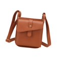 thumbnail image 2 of Segolike Leather Shoulder Bag Adjustable Strap Purse for Woman and Man Commuting Business brown, 2 of 8