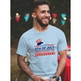 thumbnail image 2 of Happy Independence Day Usa T-Shirt Men -Image by Shutterstock, Male 3X-Large, 2 of 4