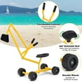 thumbnail image 6 of GVN Heavy Duty Steel Frame Kid Ride-on Sand Digger, Rotation Seat Goes 360 Degrees Around, Use in Backyard Sandbox, Dirt and Snow, 6 of 7