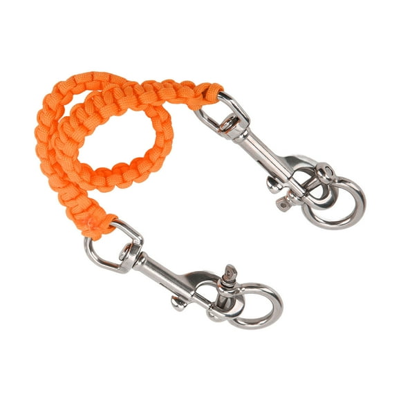 Underwater Camera Handle Rope, Rust Resistance Diving Camera Handle Strap Powerful Rebound 360° Flexible Rotation For Camera Orange