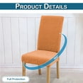 thumbnail image 4 of Lapalife Dining Chair Covers Stretch Floral Parsons Chair Slipcover for Dining Room Set of 2, Orange, 4 of 6