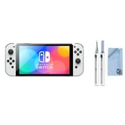 Pre-Owned Nintendo Switch OLED Model White Set with BOLT AXTION Cleaning Kit (Refurbished: Like New)