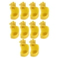 thumbnail image 3 of Vasos para beber para pájaros, 10 piezas de bebederos automáticos amarillos, bebederos automáticos para codornices, ultra sensibles, 3 of 12