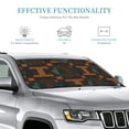 thumbnail image 4 of YFYANG Front Windshield Sun Shade, Abstract Texture Foldable Car Visor for Cars, Trucks, SUVs, Small, 4 of 9