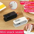 thumbnail image 2 of Mini Bag Sealer USB Rechargeable 2 in 1 Bag Cutter Portable Handheld Rechargeable Vacuum Food Bag Sealing Machine Snacks Chips Fresh-keeping Storage Bag Sealer, 2 of 7
