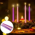 thumbnail image 2 of Specollect 4 Pcs Handmade Purple and White Heart Shaped Candles, Long-Lasting Beeswax, Clean Burn for Weddings, Anniversaries, Birthdays, and Romantic Decor, 2 of 8