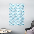 thumbnail image 1 of Modern Tapestry, Geometric Contemporary Shapes Triangle Line with Clear Cloud Backdrop Image, Wall Hanging for Bedroom Living Room Dorm Decor, 40W X 60L Inches, Light and Baby Blue, by Ambesonne, 1 of 2