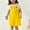 Yellow, variant on Little Girls Summer Jumpsuits Comfortable Yellow Bib Pants with Pockets for Everyday Wear Rompers for Girls 4-5 Years