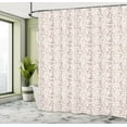 thumbnail image 5 of Ambesonne NYC Shower Curtain, Famous of New York Doodle, 69"Wx75"L, Ivory Burgundy White, 5 of 5