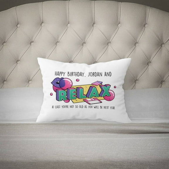 Personalized Birthday Pillow Case with Name