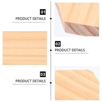 Dytern DIY 2pcs Solid Wood Boards Hexagon Unfinished Wooden Panel for DIY Art Craft